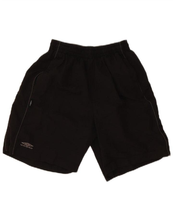 Pantaloncini sportivi da uomo Umbro medio nero in poliestere