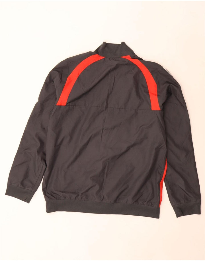 Giacca da tuta da ragazzo Adidas 13-14 anni in poliestere color block nero