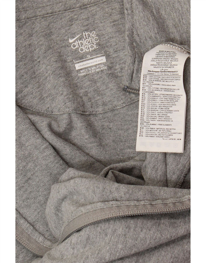 Giacca da ginnastica grafica da uomo NIKE grande in cotone grigio