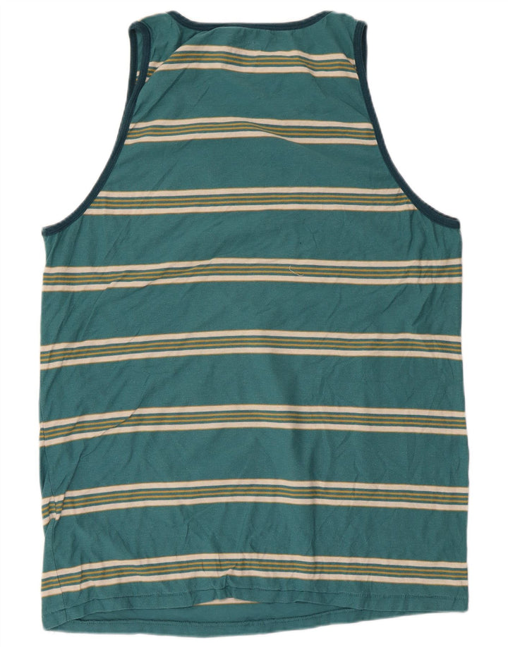 Canotta da uomo su misura Billabong 2XL in cotone a righe verdi