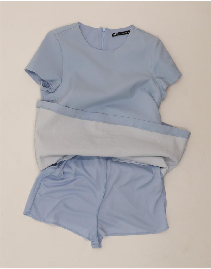 Tuta corta da donna Zara UK 12 Poliestere blu medio