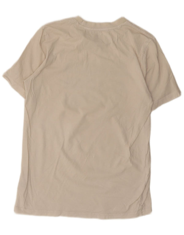 T-shirt grafica da uomo Adidas Top piccola in cotone bianco