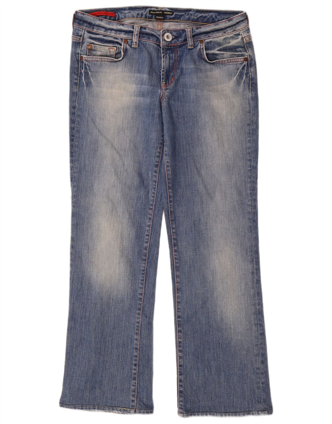 Jeans dritti da donna Guess W31 L28 cotone blu