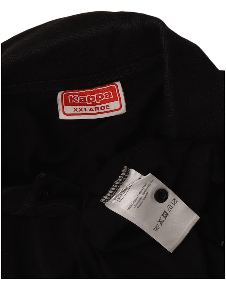Polo Kappa Uomo 2XL Cotone Nero