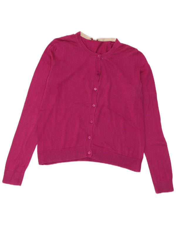 Maglione cardigan corto da donna Gap UK 10 piccolo cotone rosa