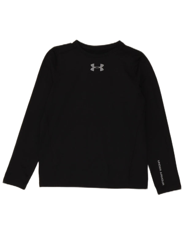 Under Armour Ragazzi Cold Gear Graphic Top manica lunga 11-12 anni Large Nero