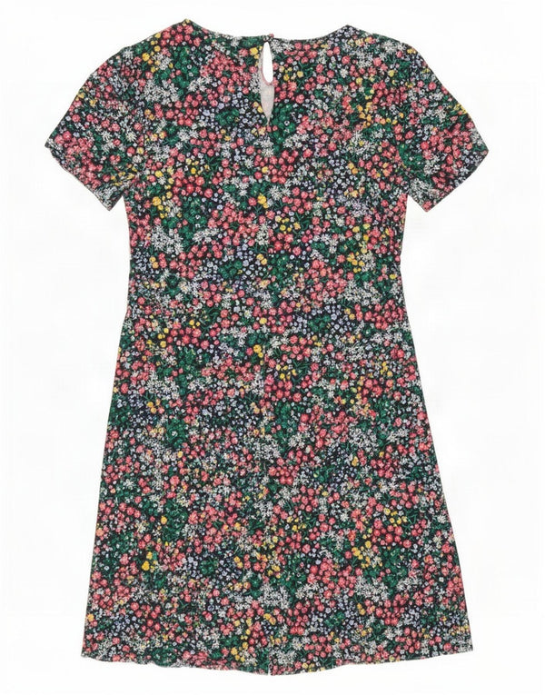 Abito a trapezio da donna Marks & Spencer UK 12 medio floreale multicolore