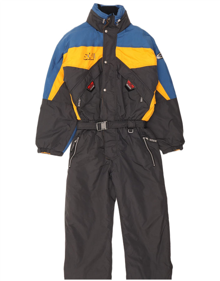 Tuta da sci con cappuccio da uomo Brugi IT 54 2XL Poliammide color block grigio