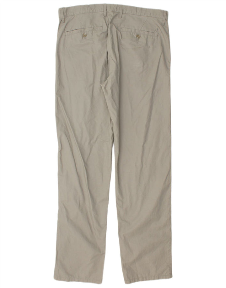 CALVIN KLEIN Pantaloni chino dritti da uomo W33 L32 Cotone grigio