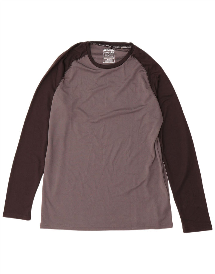 Mountain Warehouse Maglia IsoCool da uomo a maniche lunghe in colore grigio medio