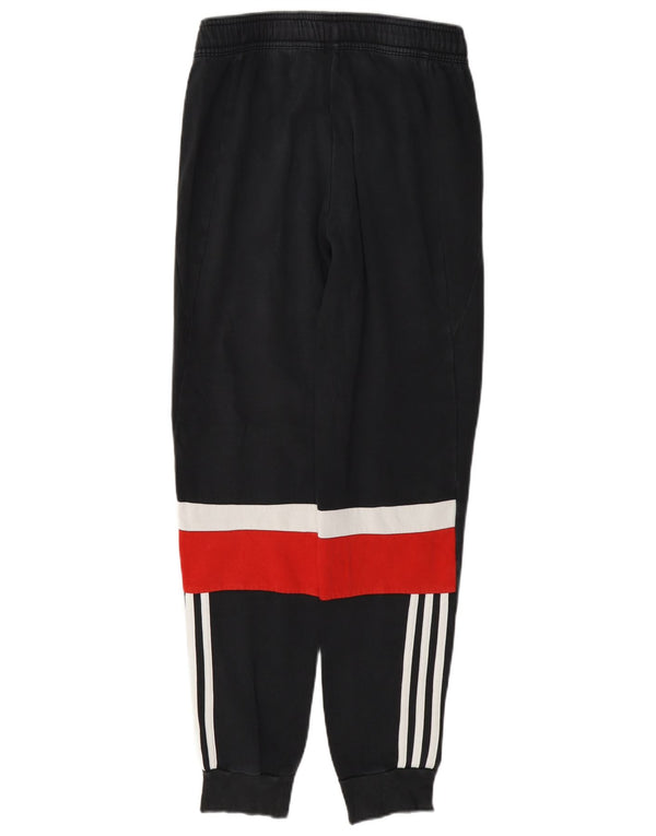 Pantaloni da tuta da ragazzo Adidas Joggers 13-14 anni in cotone color block nero