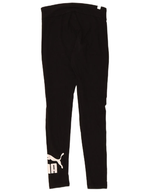 Leggings grafici da donna Puma UK 12 cotone medio nero
