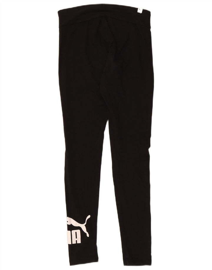 Leggings grafici da donna Puma UK 12 cotone medio nero