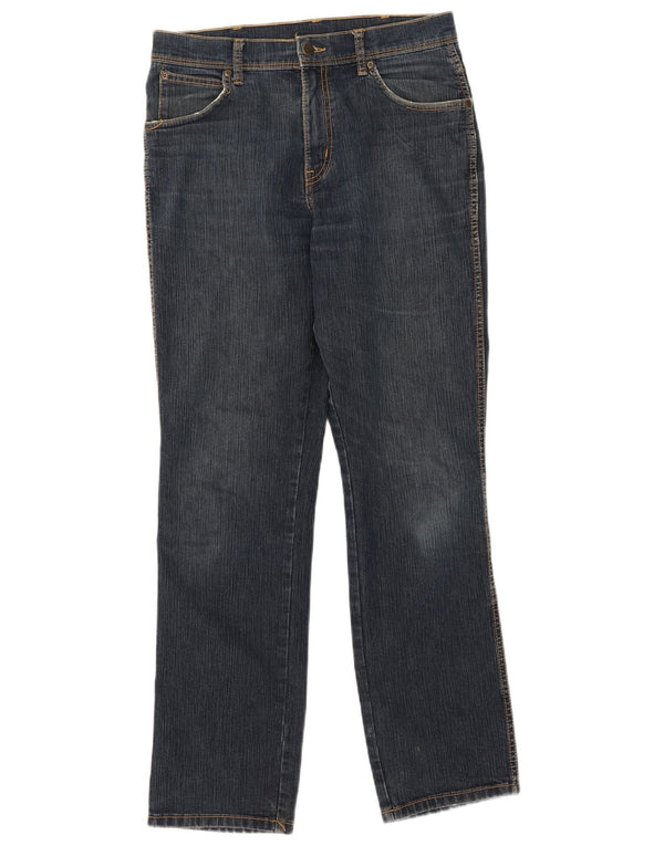 Jeans dritti vestibilità regolare da donna Wrangler W33 L32 cotone blu navy
