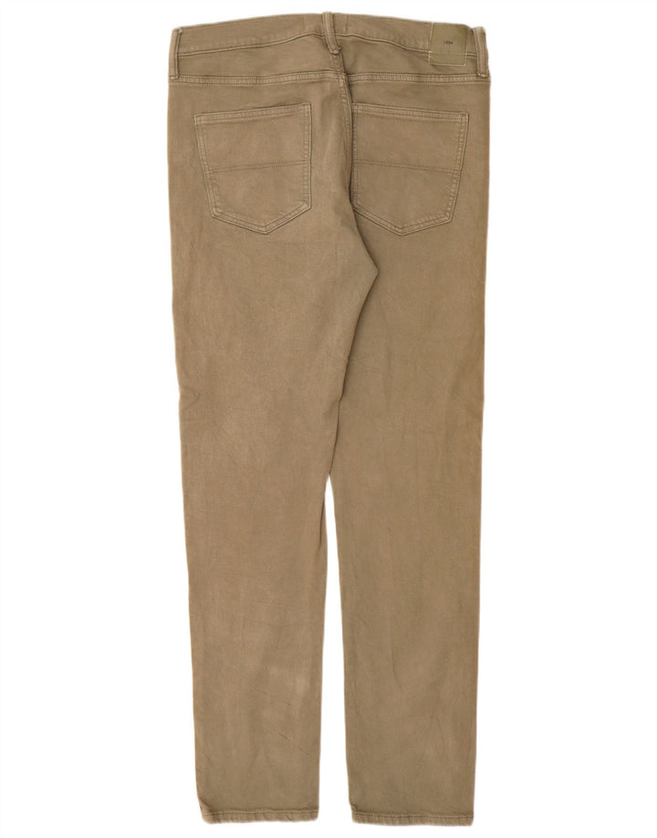 Jeans slim da uomo Marks & Spencer W32 L33 cotone kaki
