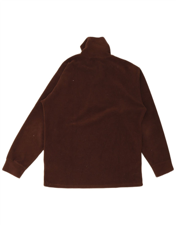 Maglione in pile Fila da uomo con zip e collo marrone medio