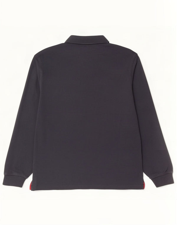 Polo Gant da uomo a maniche lunghe 2XL in cotone grigio