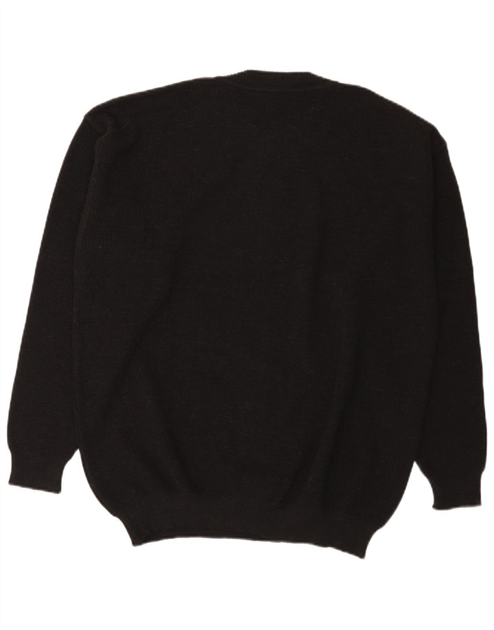 Maglione girocollo da uomo Cobra IT 52 grande acrilico nero