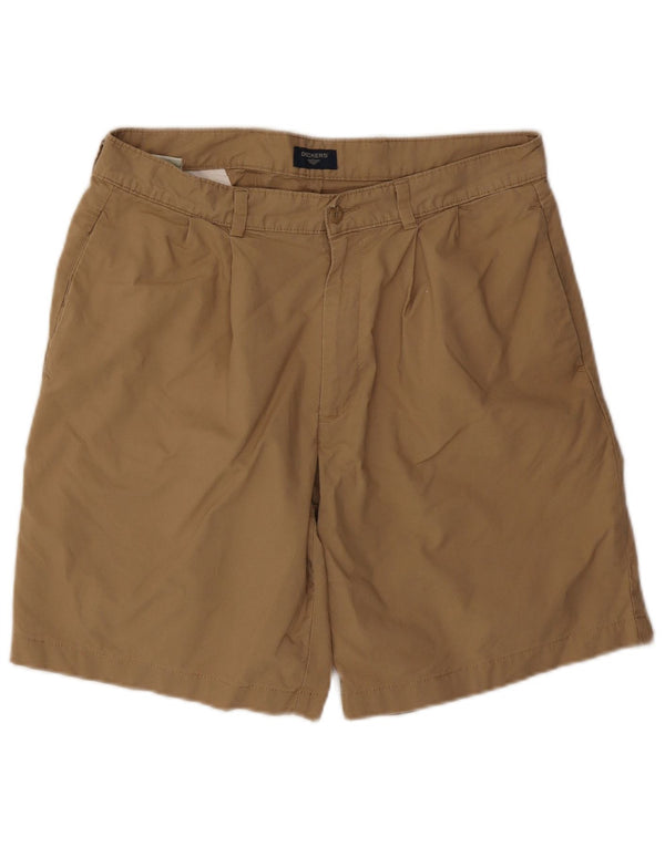 Dockers Mens Pegged Chino Shorts W34 Large Brown Cotton