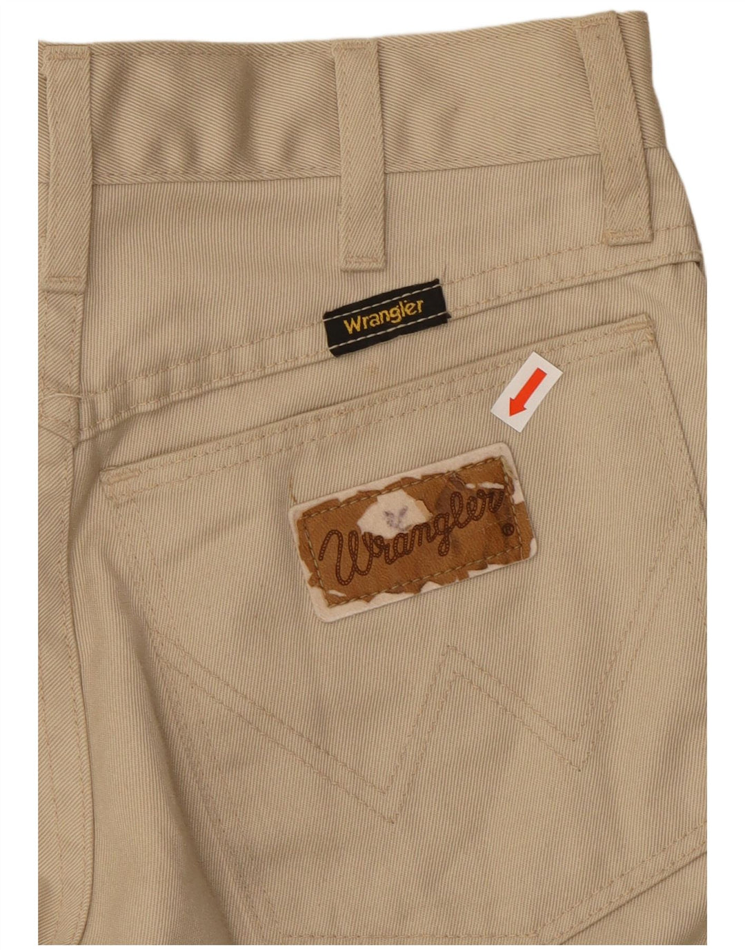 Pantaloni casual bootcut da donna WRANGLER W26 L32 cotone beige