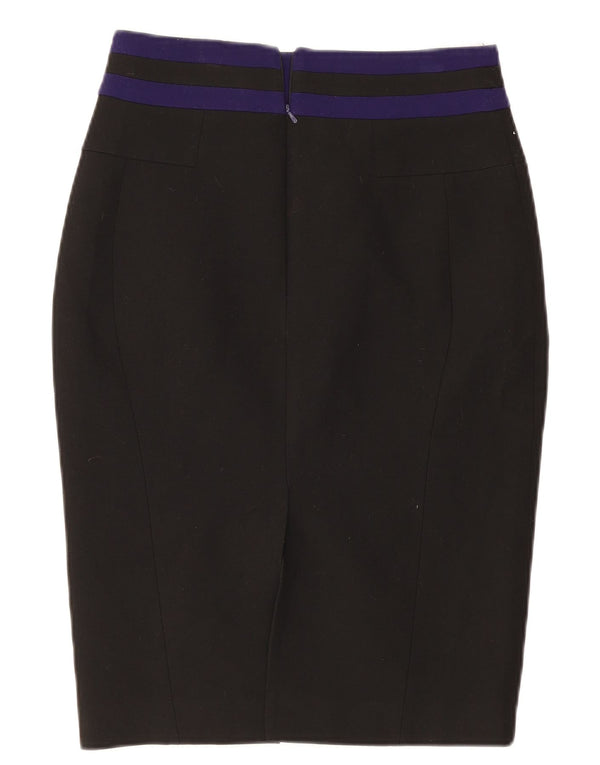 Gonna a tubino da donna Karen Millen UK 12 media W28 color block nero