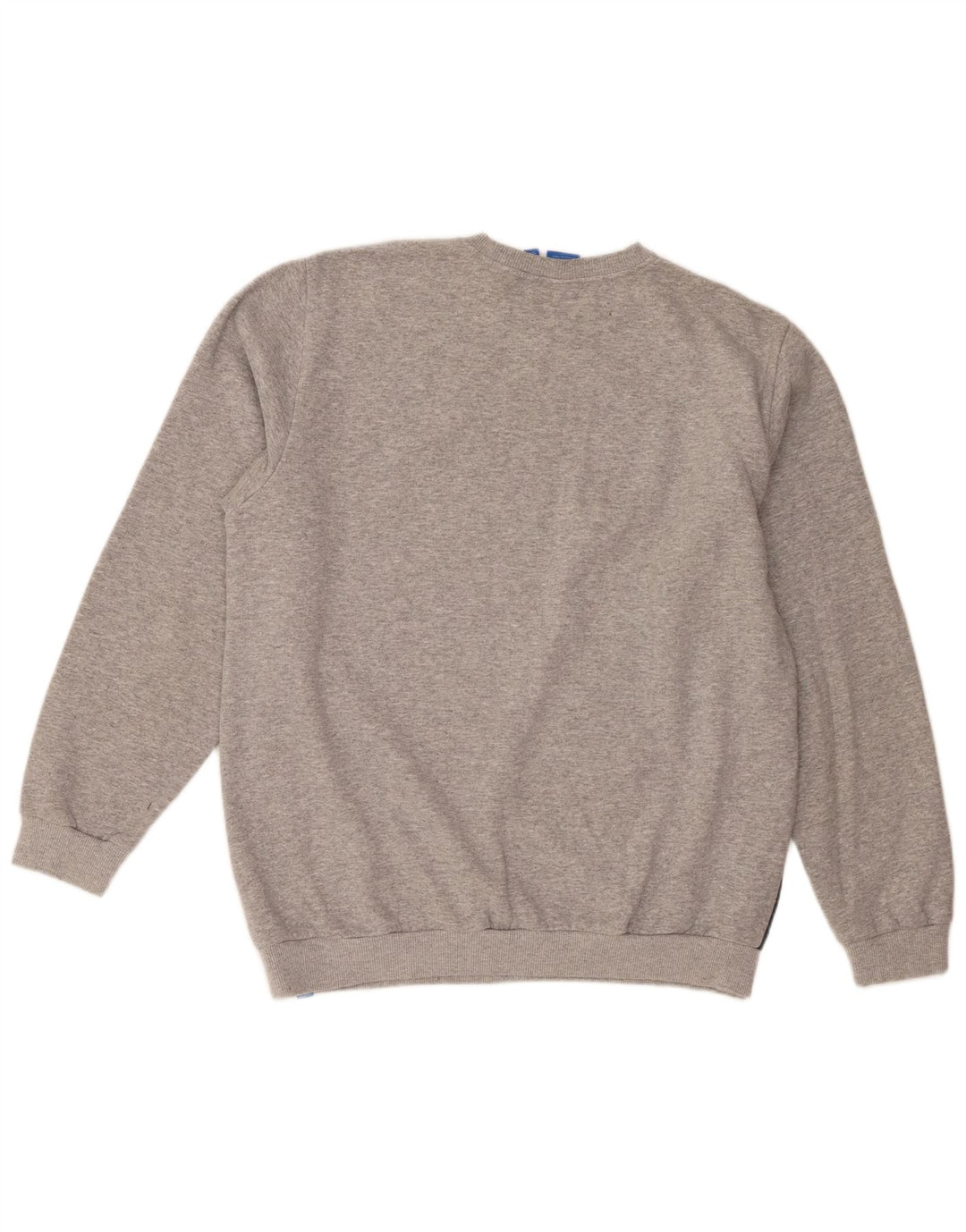 Felpa grafica da uomo Adidas Jumper XL in cotone color block grigio