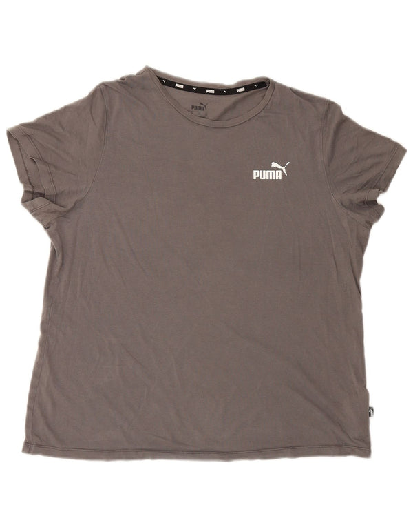 T-shirt da donna Puma UK 18 XL grigio cotone