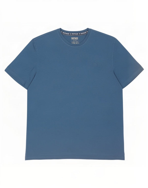 T-shirt da uomo Fat Face Top 2XL in cotone blu
