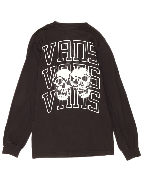 Top da uomo Vans con vestibilità classica, grafica, manica lunga, XS, cotone nero