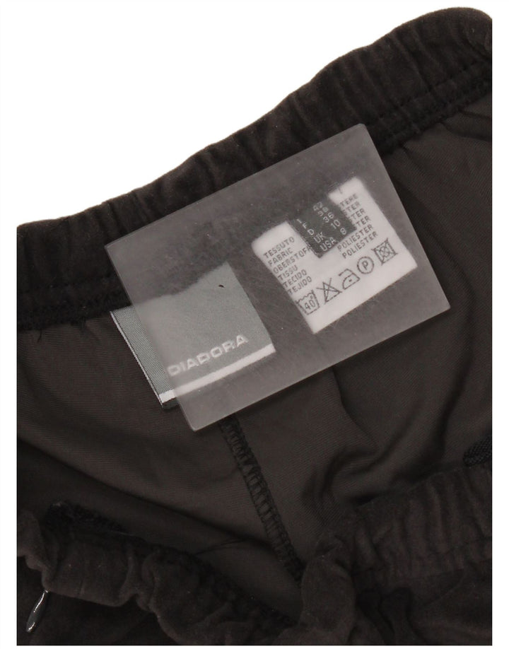 Pantaloni da tuta in velluto da donna Diadora UK 10 Small Grigio Poliestere