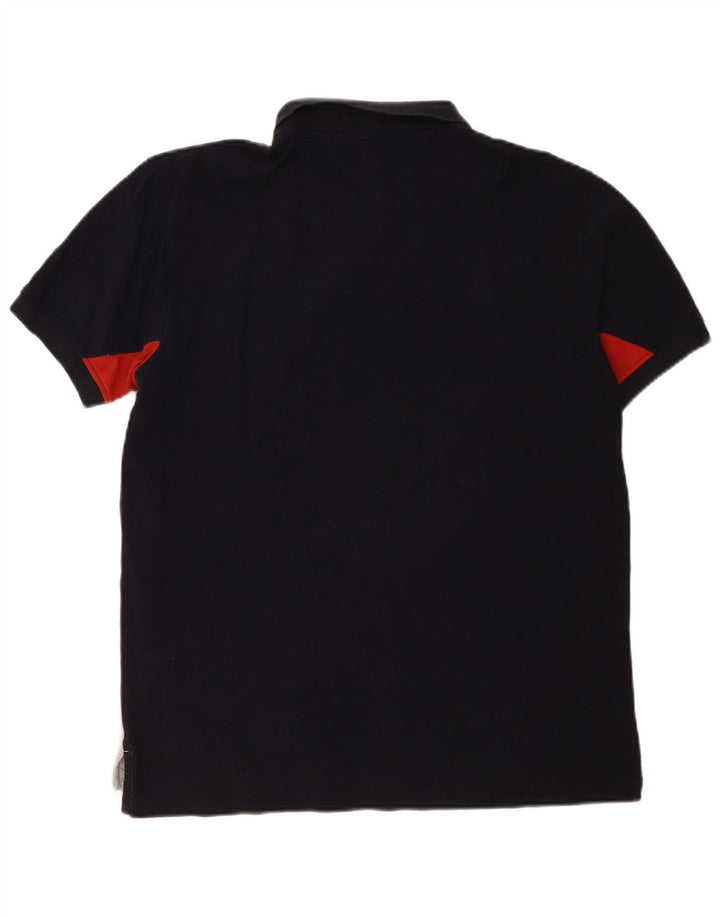 Polo da uomo vestibilità regolare Tommy Hilfiger Large blu navy color block
