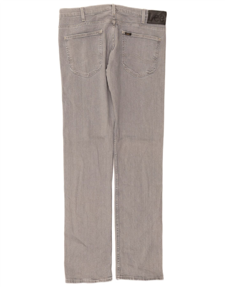 Jeans dritti Lee Powell da uomo W34 L34 cotone grigio