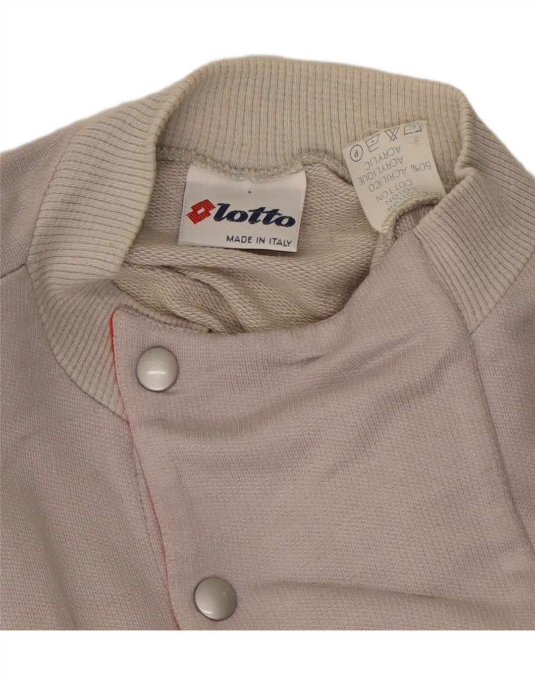 LOTTO Felpa da donna con collo abbottonato, maglione UK 14 Gessato grigio medio