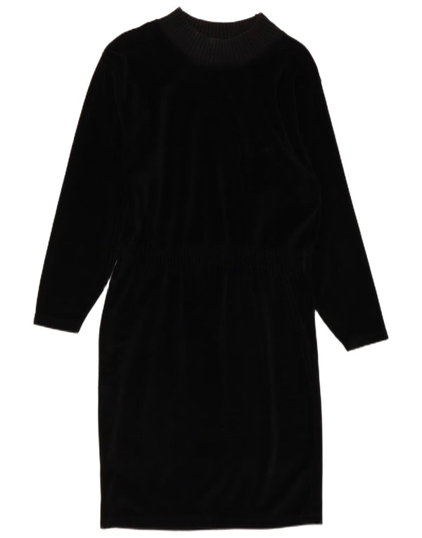 Abito maglione a maniche lunghe da donna Lizsport UK 10 piccolo cotone nero