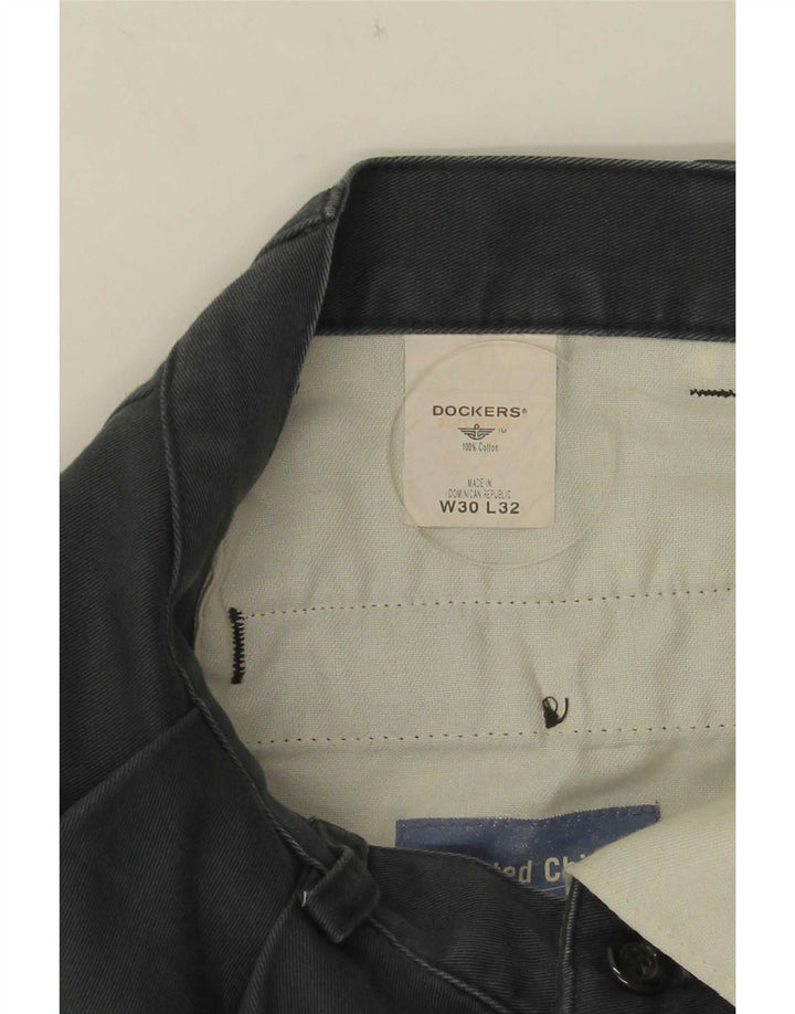 Pantaloni Chino Pegged Da Uomo Dockers W30 L32 Grigi