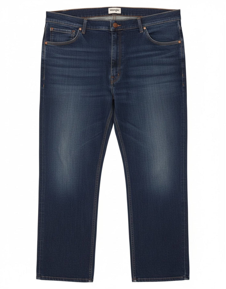 Jeans dritti da uomo Wrangler W47 L28 Blu Navy