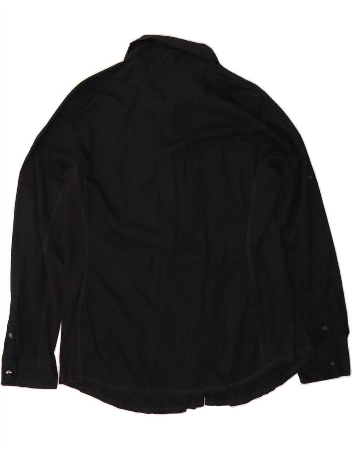 CONVERSE Womens Oversized Shirt US 2 XS Black Cotton Vintage Converse and Second-Hand Converse from Messina Hembry 
