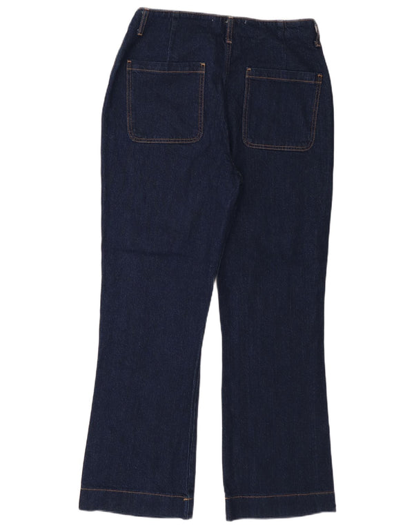 Jeans Bootcut da donna Zara EU 42 Large W32 L27 Cotone blu navy
