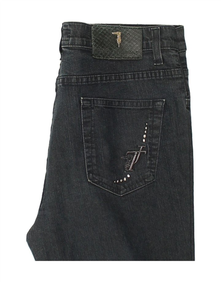 TRUSSARDI Womens Slim Jeans W29 L29 Navy Blue Cotton | Vintage Trussardi | Thrift | Second-Hand Trussardi | Used Clothing | Messina Hembry 