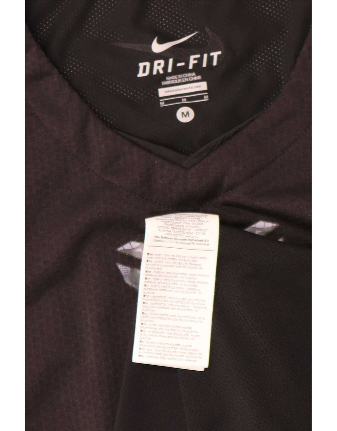 Canotta grafica da uomo Nike Top medio nero in poliestere sportivo