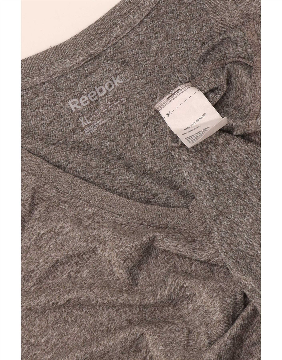 T-shirt Reebok da donna Top UK 16 grande grigio poliestere