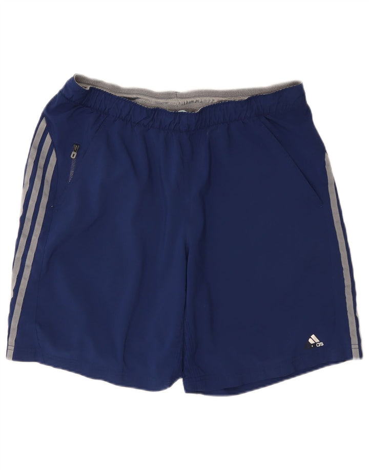 Pantaloncini sportivi Adidas Climacool da uomo grandi in poliestere blu