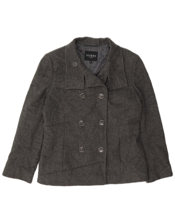 Cappotto da marinaio da donna Hobbs UK 12 in lana grigio medio