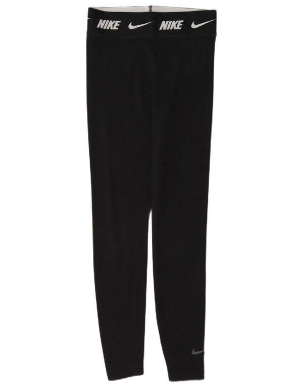 Leggings Nike da donna con grafica slim fit UK 6 XS cotone nero