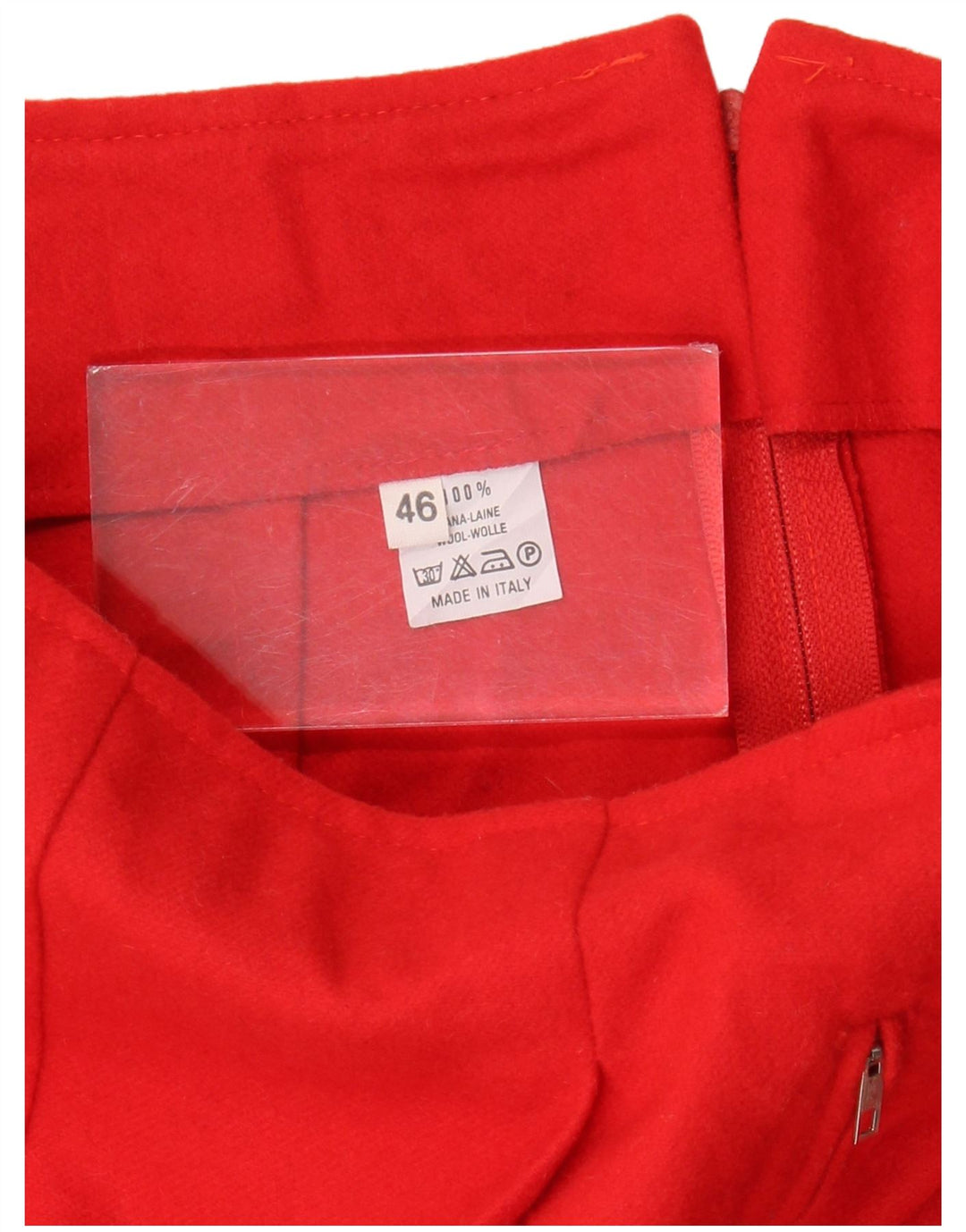 Pantaloncini casual a vita alta da donna vintage IT 46 Large W30 Lana rossa