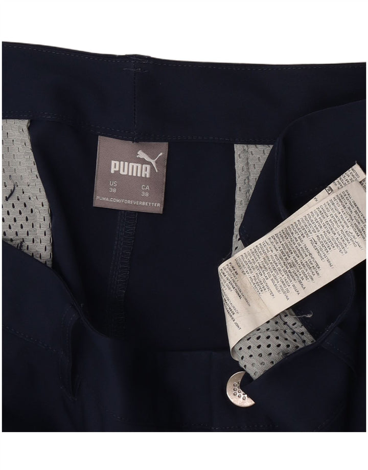 Pantaloncini chino da uomo Puma W38 XL poliestere blu navy