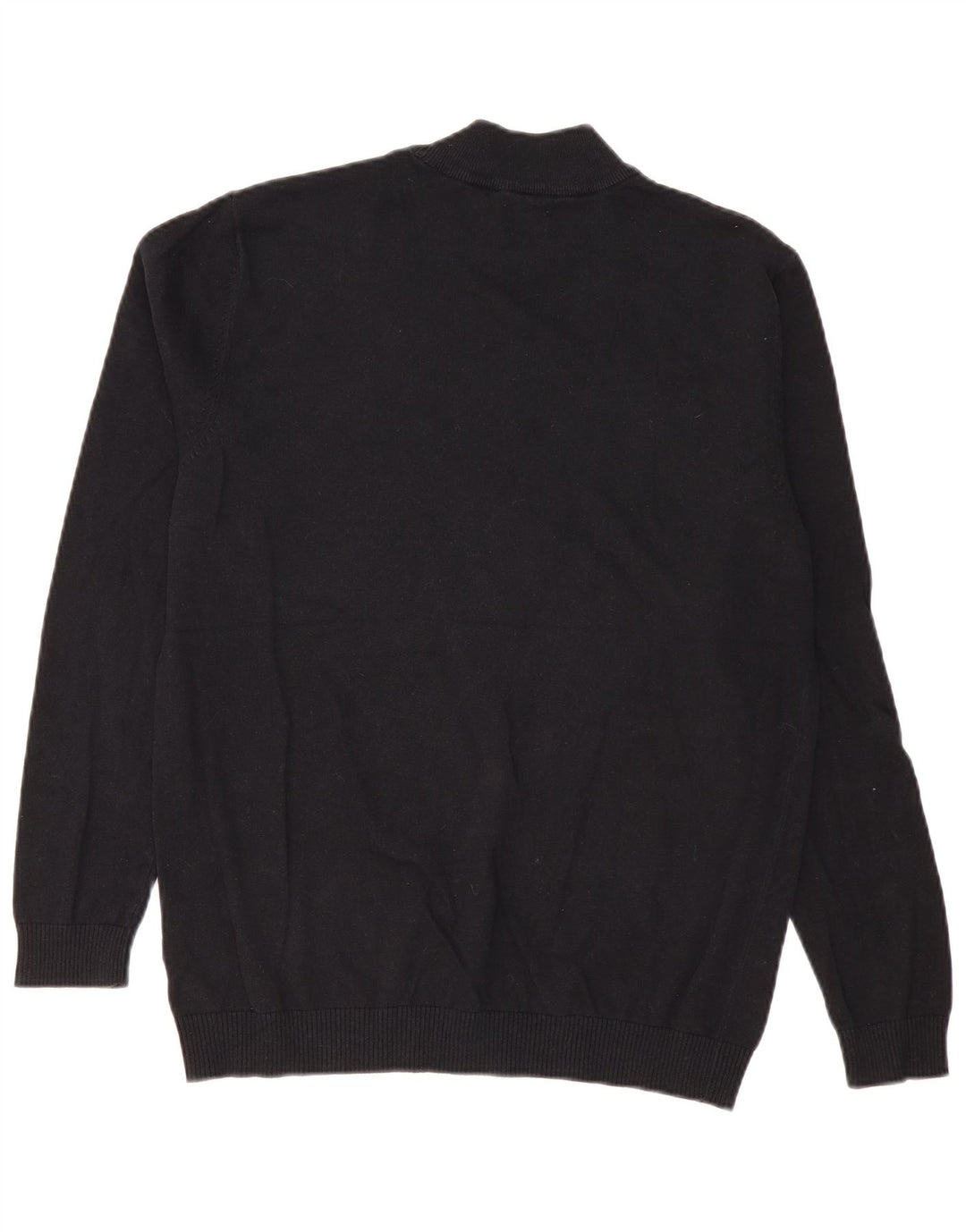 Jack & Jones Maglione da uomo con collo alto e maglione grande in cotone nero