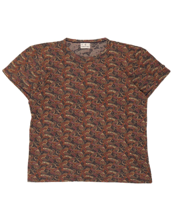 T-shirt grafica da donna Cerruti 1881 Top UK 6 XS multicolore Paisley