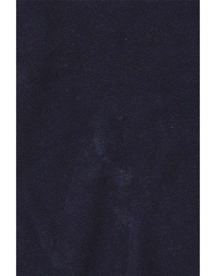 Maglione da uomo con scollo a V Marks & Spencer grande in cotone blu navy