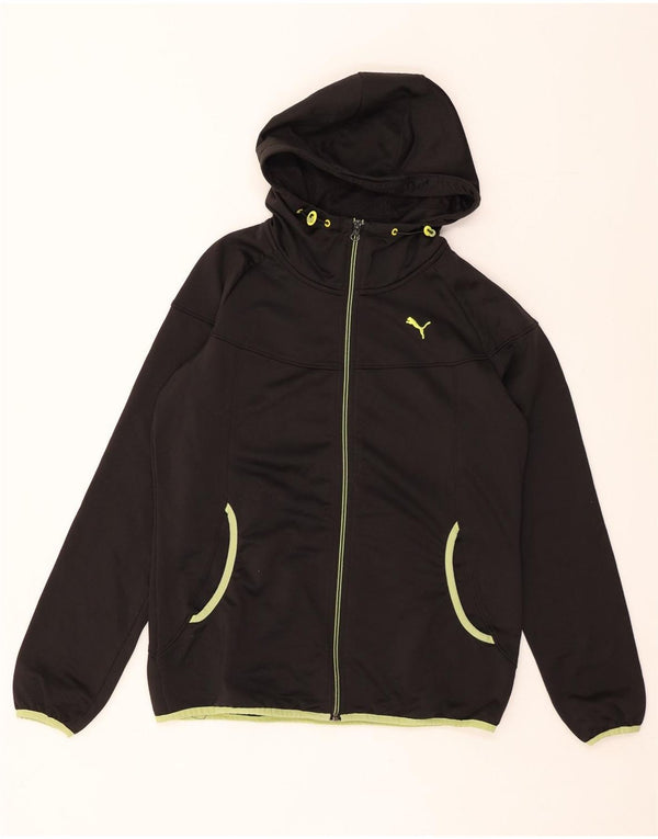 Felpa con cappuccio e zip da donna PUMA UK 14 Medium Nera
